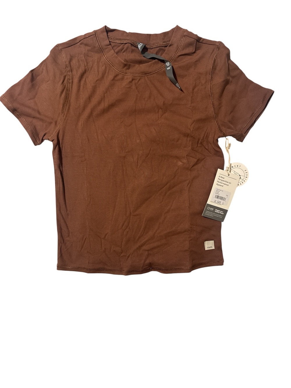 Vuori-  Women’s Pose Fitted Tee in Hazelnut